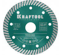 Сегментированный алмазный диск Turbo, 115 мм (22.2 мм, 10x2.2 мм) KRAFTOOL 36682-115