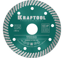 Сегментированный алмазный диск Turbo, 115 мм (22.2 мм, 10x2.2 мм) KRAFTOOL 36682-115
