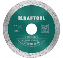 Сплошной алмазный диск KERAMO, 115 мм (22.2 мм, 10x1.6 мм) KRAFTOOL 36684-115