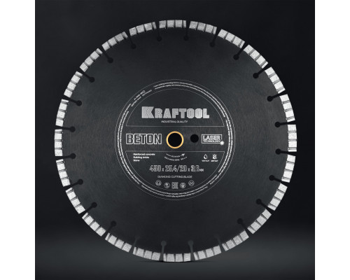 Алмазный диск BETON 450 мм (25.4/20 мм, 12х3.8 мм) KRAFTOOL 36686-450_z01 Алмазный диск BETON 450 мм (25.4/20 мм, 12х3.8 мм) KRAFTOOL 36686-450_z01