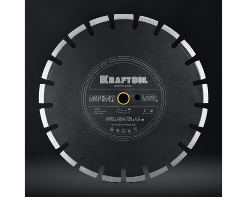 Алмазный диск ASPHALT 350 мм (25.4/20 мм, 12х3.2 мм) KRAFTOOL 36687-350_z01 Алмазный диск ASPHALT 350 мм (25.4/20 мм, 12х3.2 мм) KRAFTOOL 36687-350_z01