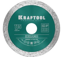 Сплошной алмазный диск KERAMO, 115 мм (22.2 мм, 10x1.6 мм) KRAFTOOL 36684-115