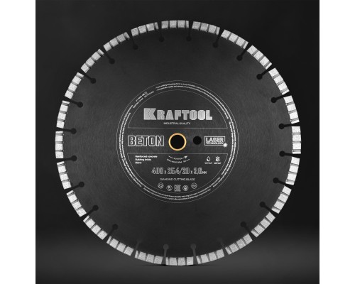 Алмазный диск BETON 400 мм (25.4/20 мм, 12х3.6 мм) KRAFTOOL 36686-400_z01