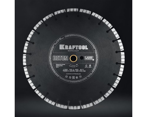 Алмазный диск BETON 450 мм (25.4/20 мм, 12х3.8 мм) KRAFTOOL 36686-450_z01
