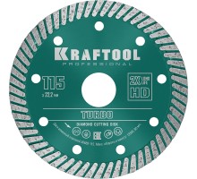 Сегментированный алмазный диск Turbo, 115 мм (22.2 мм, 10x2.2 мм) KRAFTOOL 36682-115