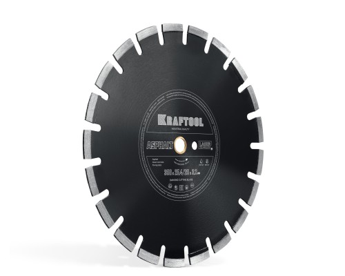 Алмазный диск ASPHALT 350 мм (25.4/20 мм, 12х3.2 мм) KRAFTOOL 36687-350_z01
