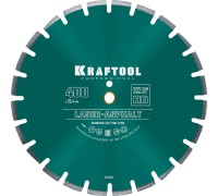 Алмазный диск LASER-ASPHALT 400 мм (25.4/20 мм, 10х3.4 мм) KRAFTOOL 36687-400