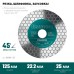 Шлифовально-отрезной алмазный диск CHAMFER 125 мм (22.2 мм, 25х1.6 мм) KRAFTOOL 36689-125