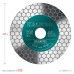 Шлифовально-отрезной алмазный диск CHAMFER 125 мм (22.2 мм, 25х1.6 мм) KRAFTOOL 36689-125