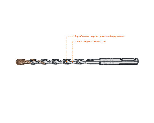 Бур SDS-plus Expert 8x160 мм KRAFTOOL 29320-160-08_z01 Бур SDS-plus Expert 8x160 мм KRAFTOOL 29320-160-08_z01