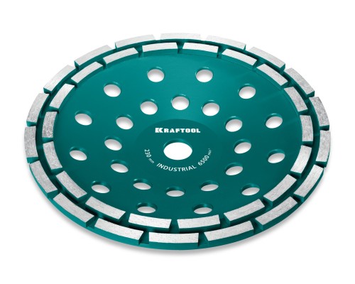 Двухрядная алмазная чашка INDUSTRIAL Double d 230 мм KRAFTOOL 33369-230