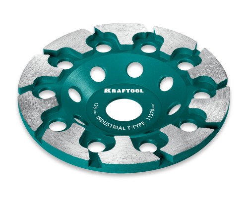 Сегментная алмазная чашка INDUSTRIAL T-Type d 125 мм KRAFTOOL 33446-125
