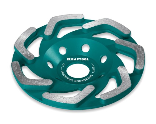 Сегментная алмазная чашка INDUSTRIAL Boomerang d 125 мм KRAFTOOL 33445-125