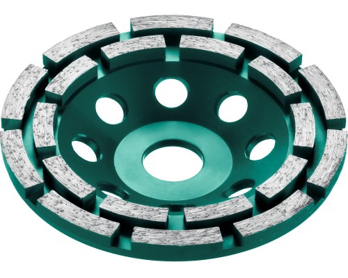 Двухрядная алмазная шлифовальная чашка INDUSTRIAL Double, d 125 мм KRAFTOOL 33369-125