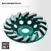 Сегментная алмазная шлифовальная чашка INDUSTRIAL Turbo, d 125 мм KRAFTOOL 33368-125