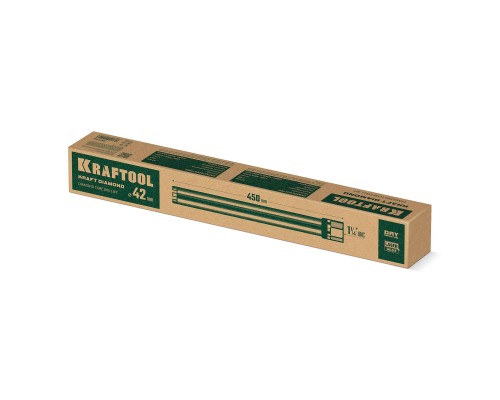 Алмазная коронка по железобетону DIAMOND 42 мм (450 мм, 1 1/4", лазерная сварка сегментов) KRAFTOOL 29825-042