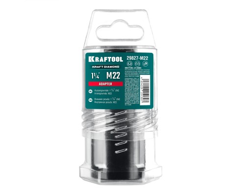 Адаптер для алмазных коронок М22-1 1/4" KRAFTOOL 29827-М22