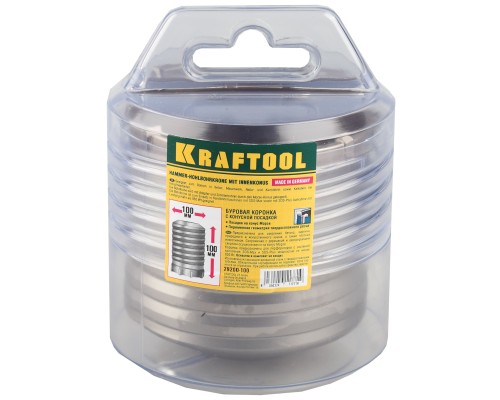 Коронка по бетону 100x110 мм, 10T, конусная посадка KRAFTOOL 29200-100