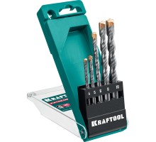 Набор сверл по бетону Extreme, 5 шт: 4-5-6-8-10 мм, трехгранныйxвостовик KRAFTOOL 29166-H5
