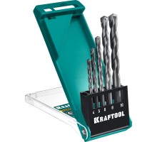 Набор сверл по по твердым материалам Hard, 5 шт: 4-5-6-8-10 мм KRAFTOOL 29177-H5