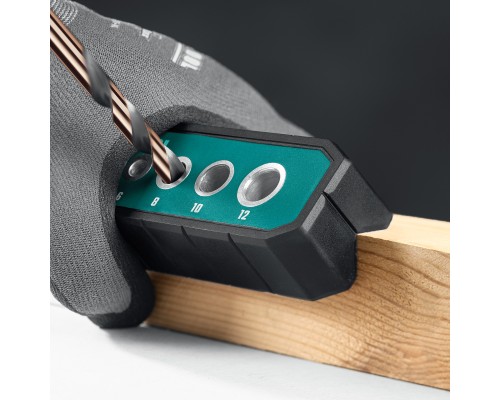 Кондуктор для сверления под углом 45° и 90° Woodsniper 121, 6 отверстий 4-12 мм KRAFTOOL 30073