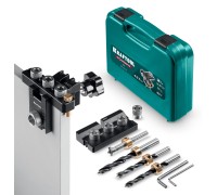 Кондуктор для эксцентриковых стяжек и шкантов "3-в-1" Woodsniper 101 KRAFTOOL 30072