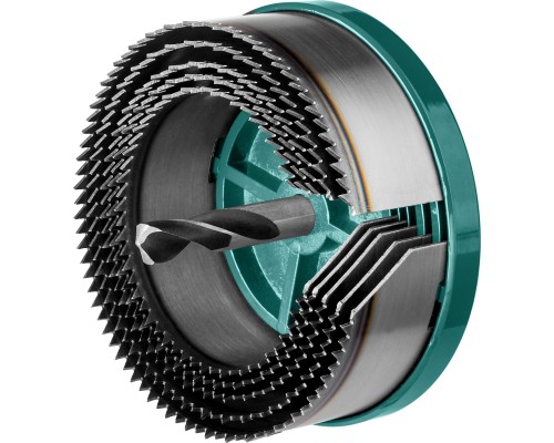 Наборная кольцевая пила по дереву 5 шт., (68-74-80-90-100x32 мм) KRAFTOOL 29584-H5-32