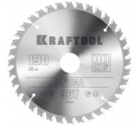 Пильный диск по дереву Optima, 190x30 мм, 36Т KRAFTOOL 36951-190-30