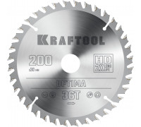 Пильный диск по дереву Optima, 200x30 мм, 36Т KRAFTOOL 36951-200-30