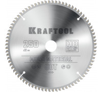 Пильный диск по алюминию Multi Material, 250x32 мм, 80Т KRAFTOOL 36953-250-32