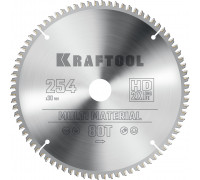 Пильный диск по алюминию Multi Material, 254x30 мм, 80Т KRAFTOOL 36953-254-30