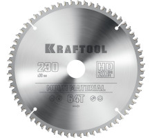Пильный диск по алюминию Multi Material, 230x30 мм, 64Т KRAFTOOL 36953-230-30