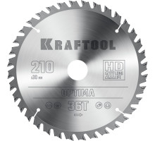 Пильный диск по дереву Optima, 210x30 мм, 36Т KRAFTOOL 36951-210-30