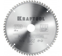 Пильный диск по алюминию Multi Material, 210x30 мм, 64Т KRAFTOOL 36953-210-30