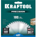 Пильный диск по дереву Precision, 180x20 мм, 48Т KRAFTOOL 36952-180-20