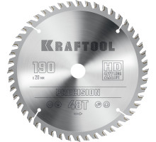 Пильный диск по дереву Precision, 190x20 мм, 48Т KRAFTOOL 36952-190-20