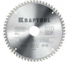 Пильный диск по алюминию Multi Material, 200x32 мм, 60Т KRAFTOOL 36953-200-32
