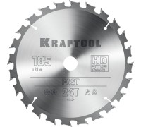 Пильный диск по дереву Fast, 185x 20 мм, 24Т KRAFTOOL 36950-185-20