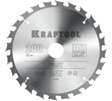 Пильный диск по дереву Fast, 200x30 мм, 24Т KRAFTOOL 36950-200-30