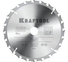 Пильный диск по дереву Fast, 250x32 мм, 24Т KRAFTOOL 36950-250-32