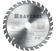 Пильный диск по дереву Optima, 165x20 мм, 30Т KRAFTOOL 36951-165-20