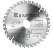 Пильный диск по дереву Optima, 200x32 мм, 36Т KRAFTOOL 36951-200-32