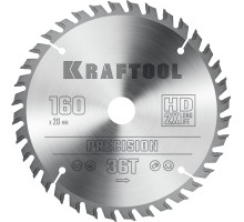 Пильный диск по дереву Precision, 160x20 мм, 36Т KRAFTOOL 36952-160-20