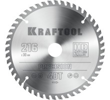 Пильный диск по дереву Precision, 216x30 мм, 48Т KRAFTOOL 36952-216-30