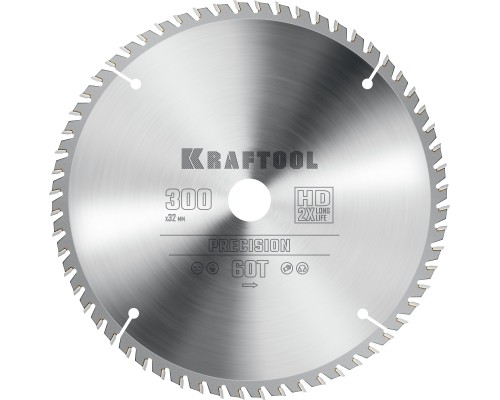 Пильный диск по дереву Precision, 300x32 мм, 60Т KRAFTOOL 36952-300-32