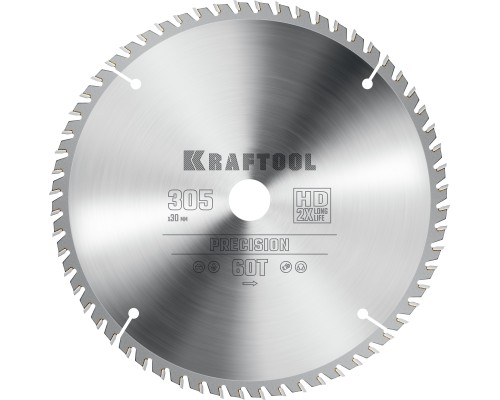 Пильный диск по дереву Precision, 305x30 мм, 60Т KRAFTOOL 36952-305-30