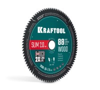 Диск пильный по дереву Slim wood cut 250x30x2.0 мм, 88Т KRAFTOOL 36955-250-30-88