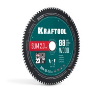Диск пильный по дереву Slim wood cut 254x30x2.0 мм, 88Т KRAFTOOL 36955-254-30-88