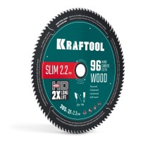 Диск пильный по дереву Slim wood cut 305x30x2.2 мм, 96Т KRAFTOOL 36955-305-30-96