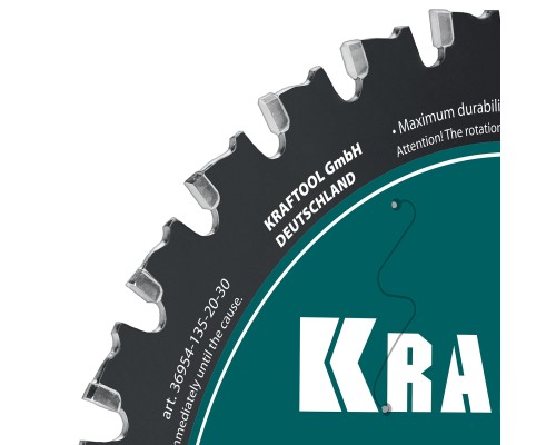 Диск пильный по металлу и стали Metal Cut 135x20 мм, 30Т KRAFTOOL 36954-135-20-30